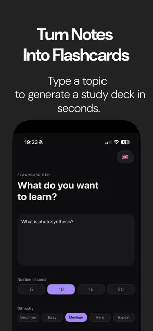Flashcard Gen screenshot 1