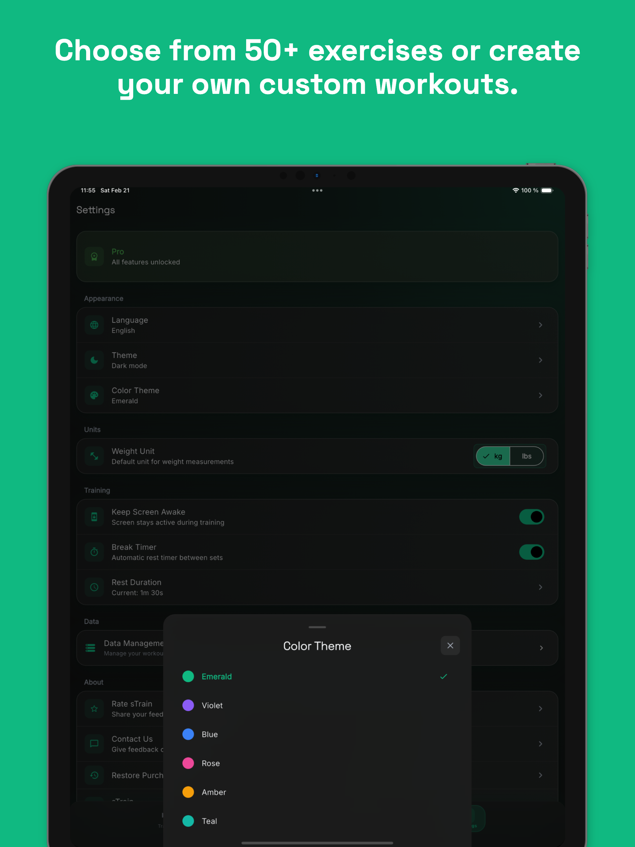 sTrain - Fitness Planner screenshot 16
