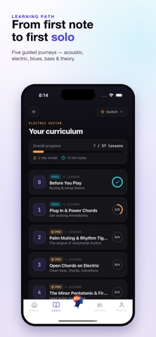 Guitar Mentor: Chords & Lesson iPhone screenshot