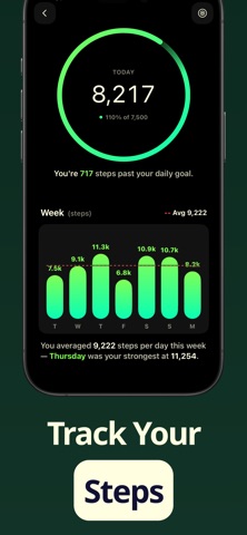 Walking Distance Tracker iPhone screenshot