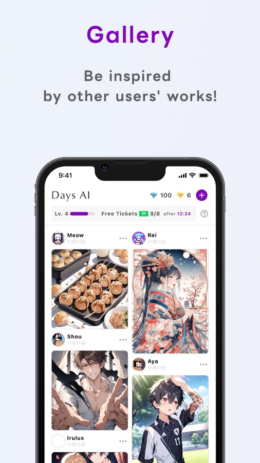 #6. Days AI - AI Art & OC Creator (iOS) By: Meltly, Inc.