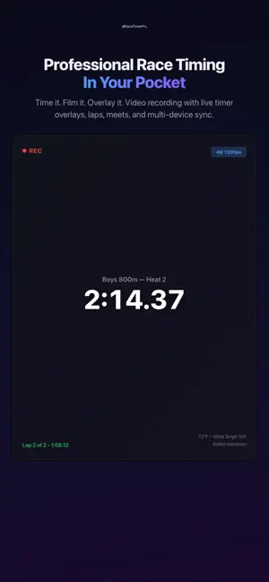 RaceTimerPro - Race Timing screenshot 1