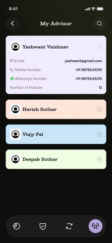 My Family Insurance Policy App iPhone screenshot