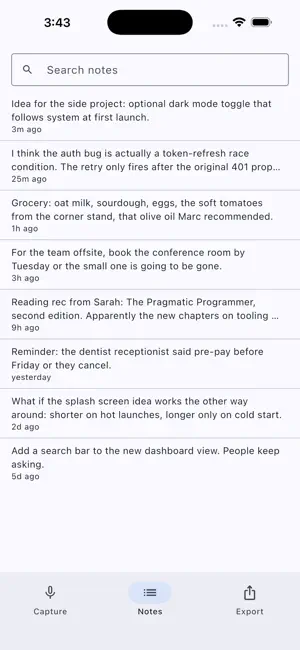 Shower Thoughts Notetaker screenshot 4