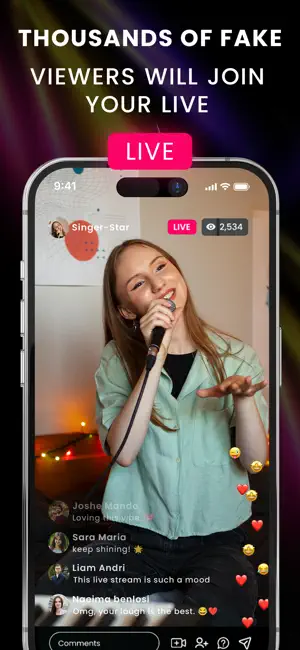 HoloFame: Fake Live Stream screenshot 2