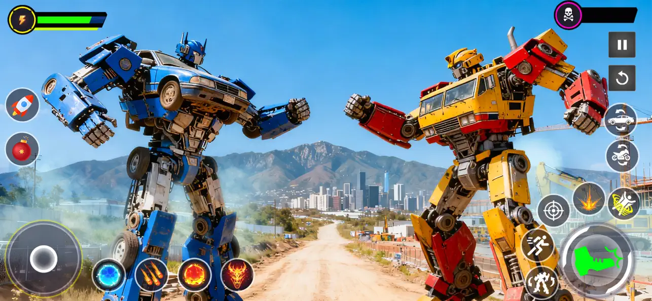 Screenshot #2 pour Multi Robot Transform City War