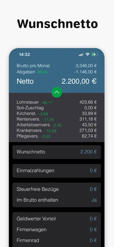 Bruno: Brutto Netto Rechner screenshot 2 of 6