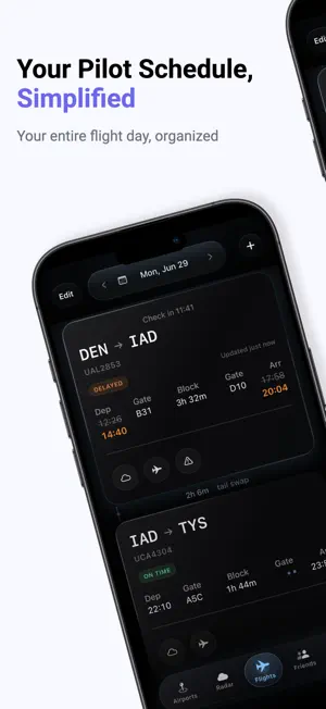 Aerflow: Pilot Schedule screenshot 1