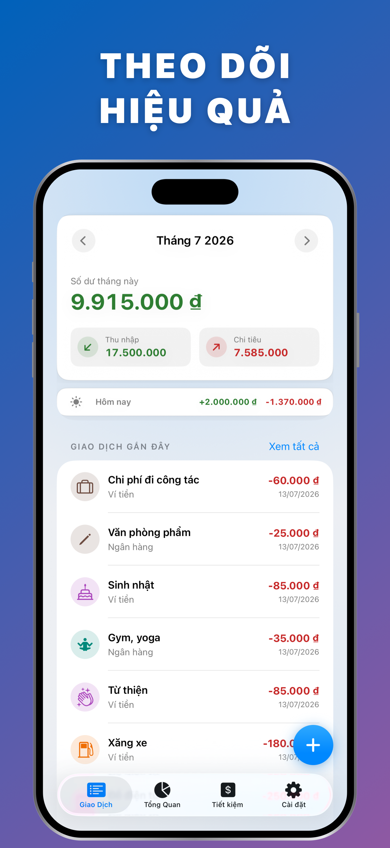 Sổ Thu Chi: Tài Chính Đơn Giản screenshot 4