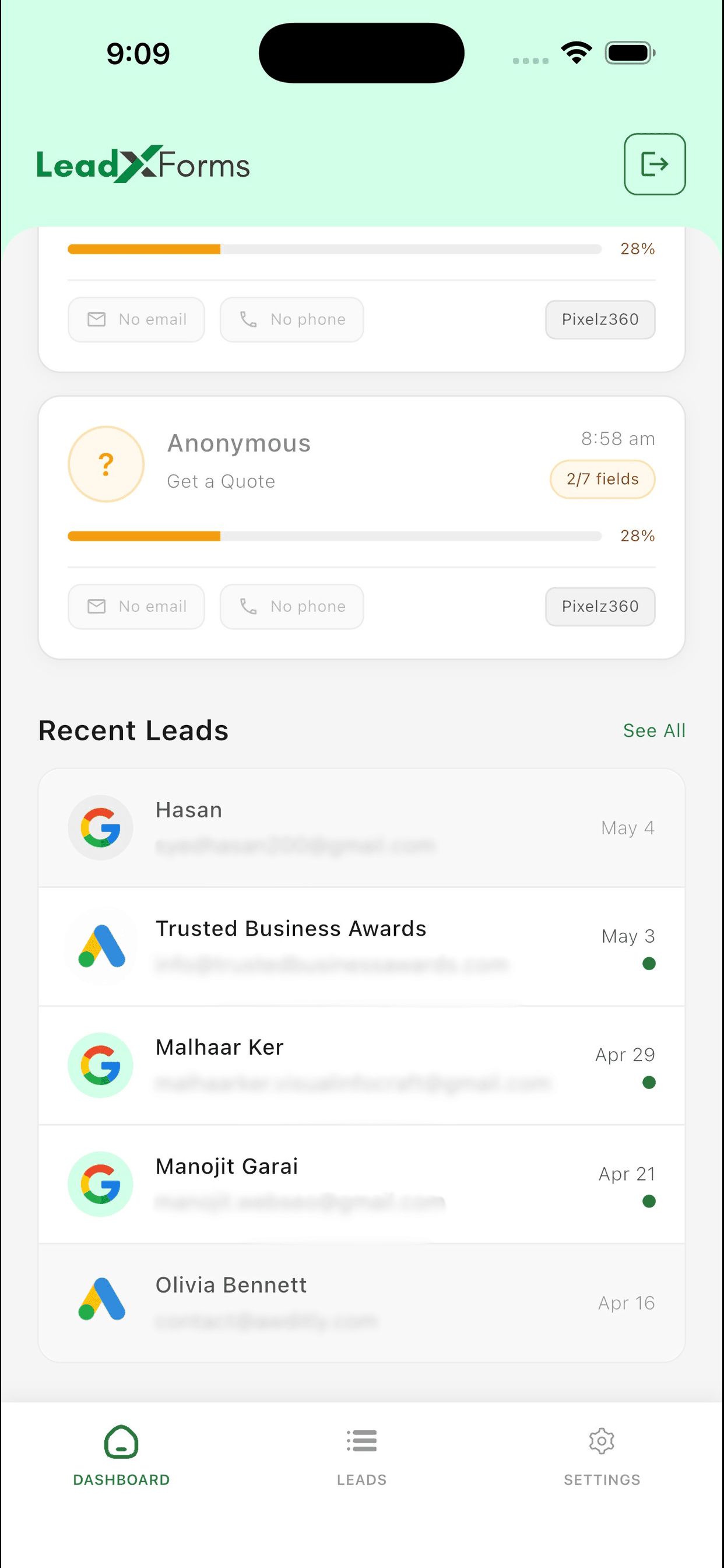 Leadxforms screenshot 4