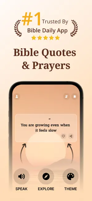 Bible Daily: Verses & Prayers iPhone screenshot 1