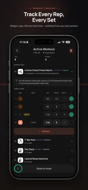 GymBeat - Workouts & Nutrition screenshot 2