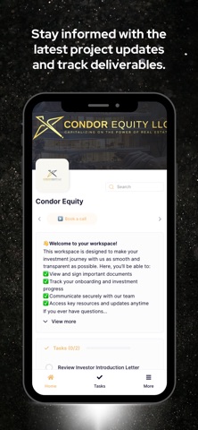 Condor Equity Client Portal screenshot