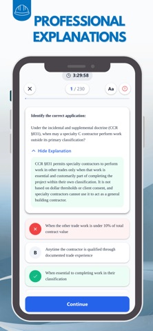 Contractors License Exam 2026 iPhone screenshot