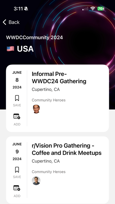 Community Week #WWDC24 Screenshot