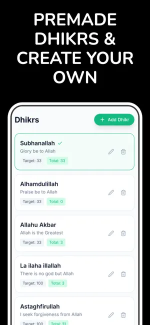 Dhikr Counter – Tasbih Pro screenshot 2