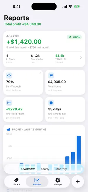 SoldFor: Resale Profit Tracker screenshot 3