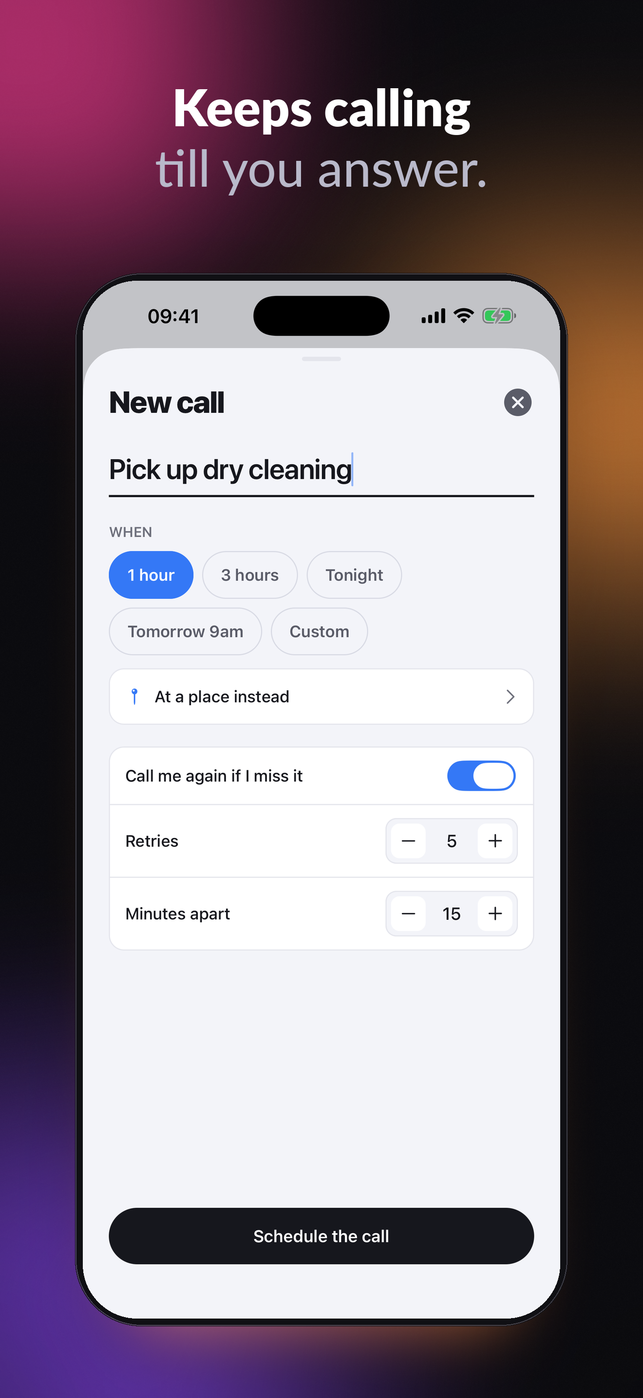 FocusCall: ADHD Reminder Calls screenshot 4