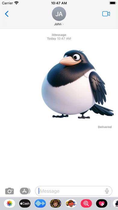 Screenshot 4 of Fat Magpie Stickers App