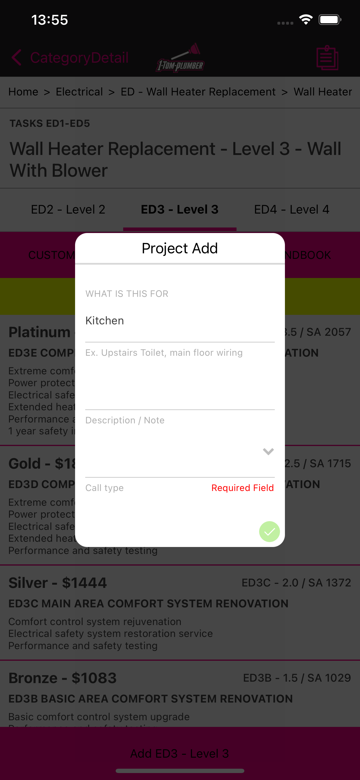 MenuStyle Pricing 1 TomPlumber