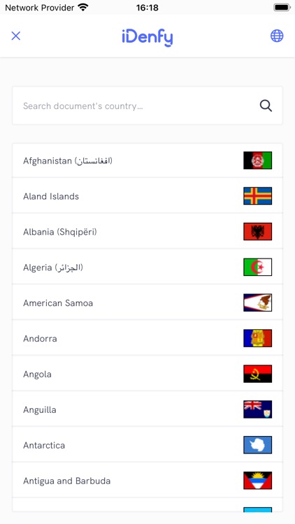 iDenfy Identity Verification