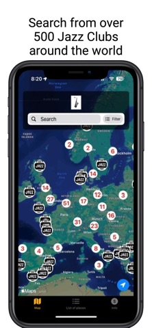 Jazz Club Finder screenshot