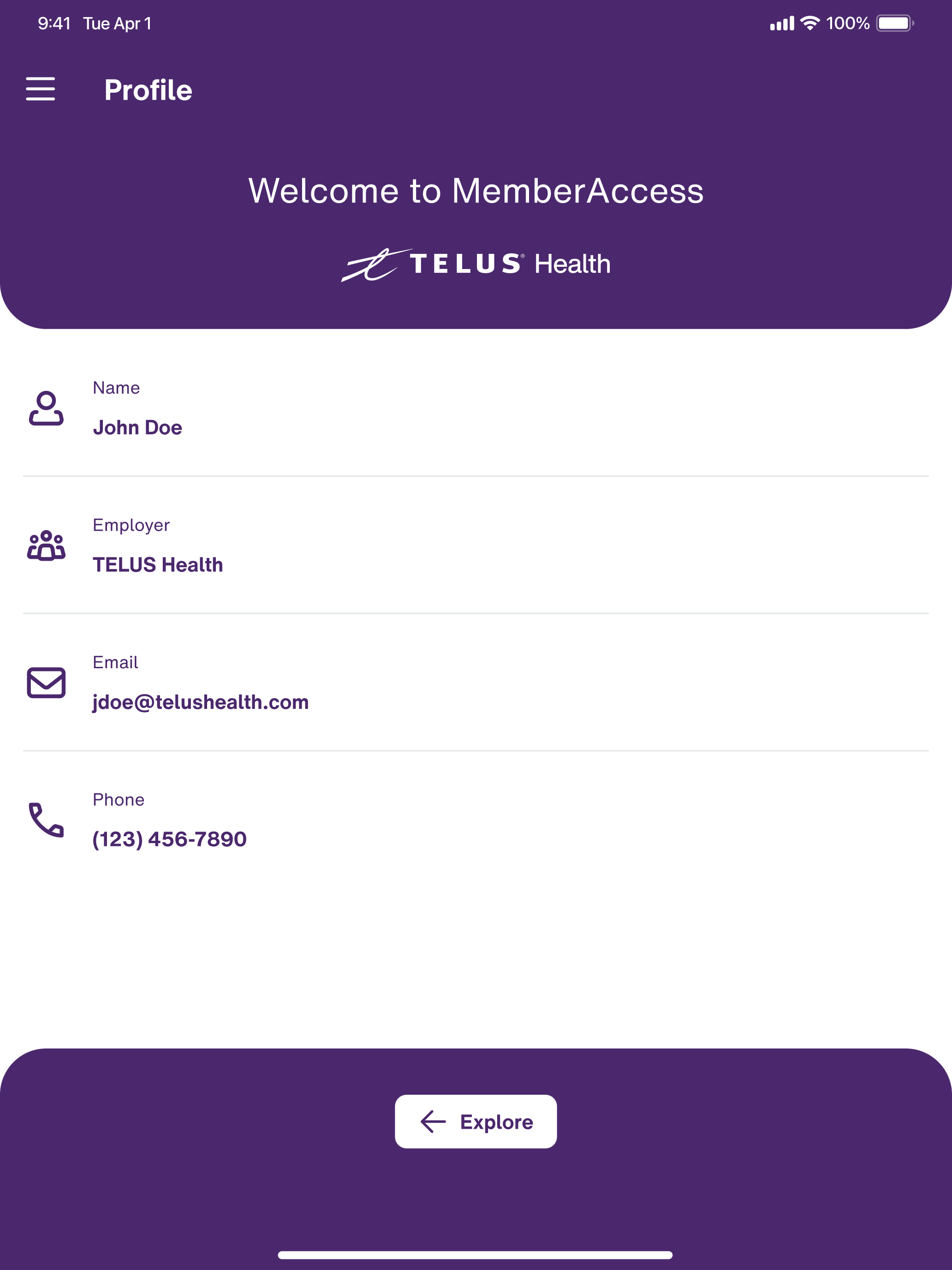 TELUS Health MemberAccess