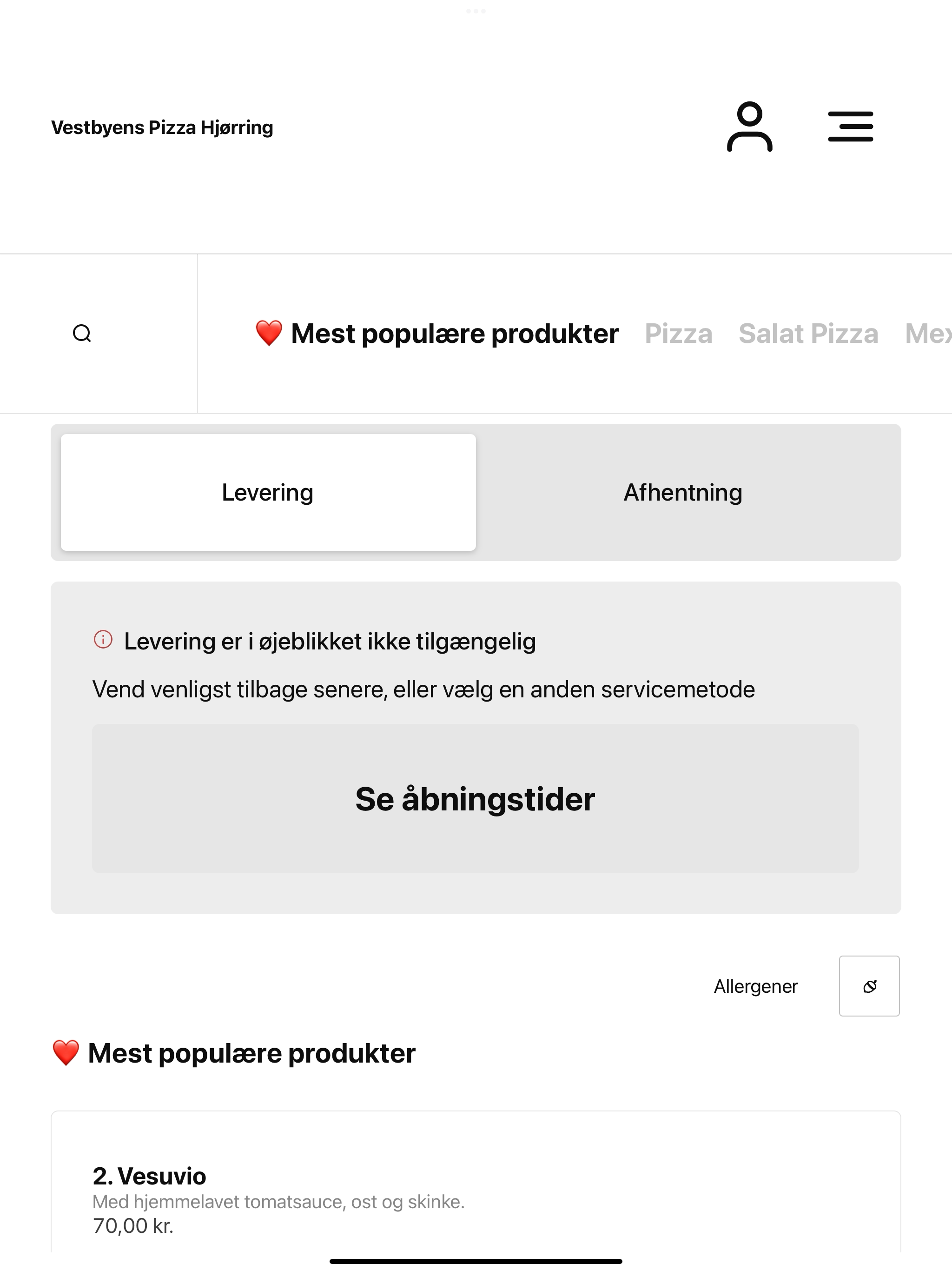Vestbyens Pizza Hjørring screenshot 7