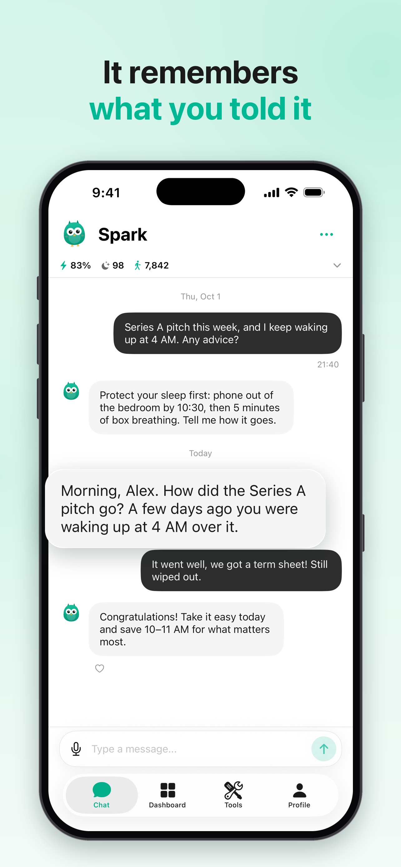 Screenshot 4 of PeakState: AI Energy Assistant