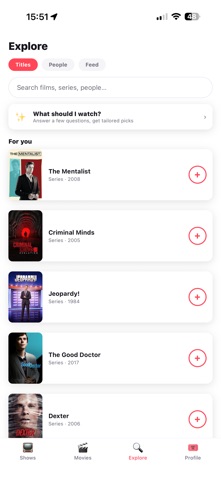 Stub: Track Shows & Movies iPhone screenshot
