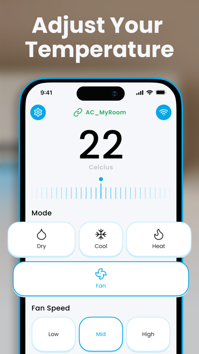 Air Conditioner Control App Screenshot