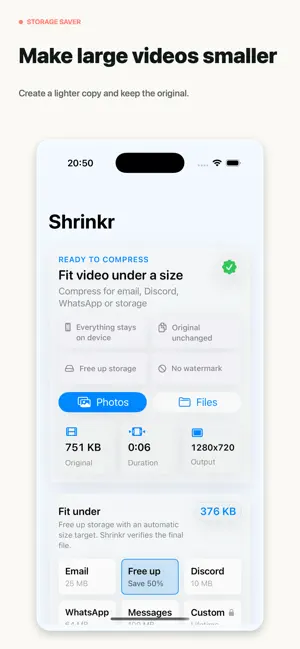 Video Compressor: Shrinkr screenshot 4