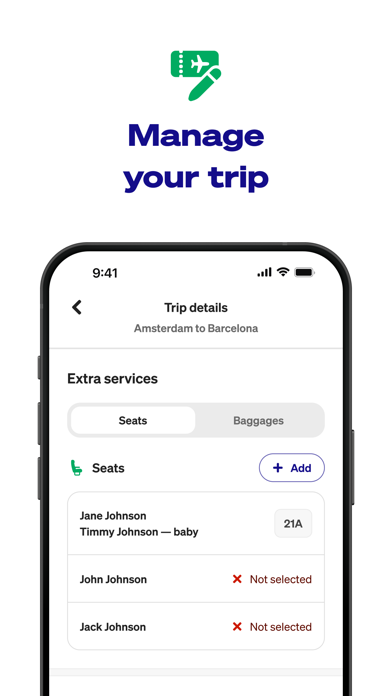 Transavia iPhone screenshot 5 - Travel app