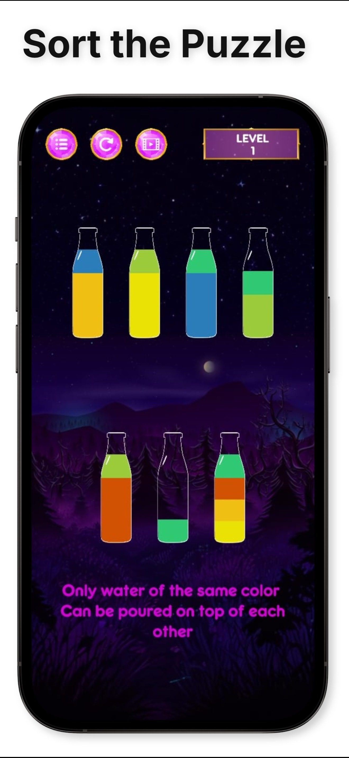Water Color Sort - Puzzle Game screenshot 3