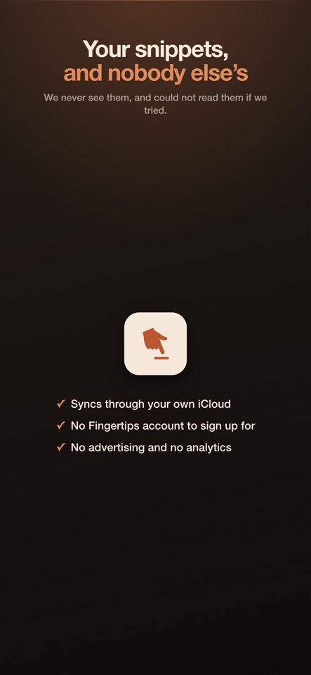 Fingertips: Snippets screenshot 6