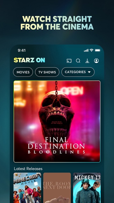 STARZ ON Screenshot