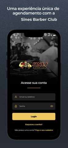 Sines Barber Club iPhone screenshot