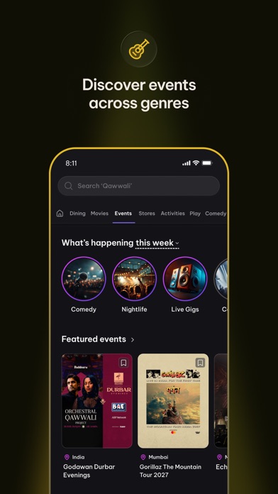 District: Movies Events Dining iPhone screenshot 2