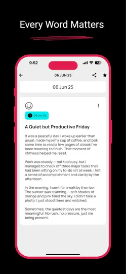 Скриншот GX Diary на iPhone 6