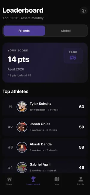 Uplift - Social Fitness screenshot 2