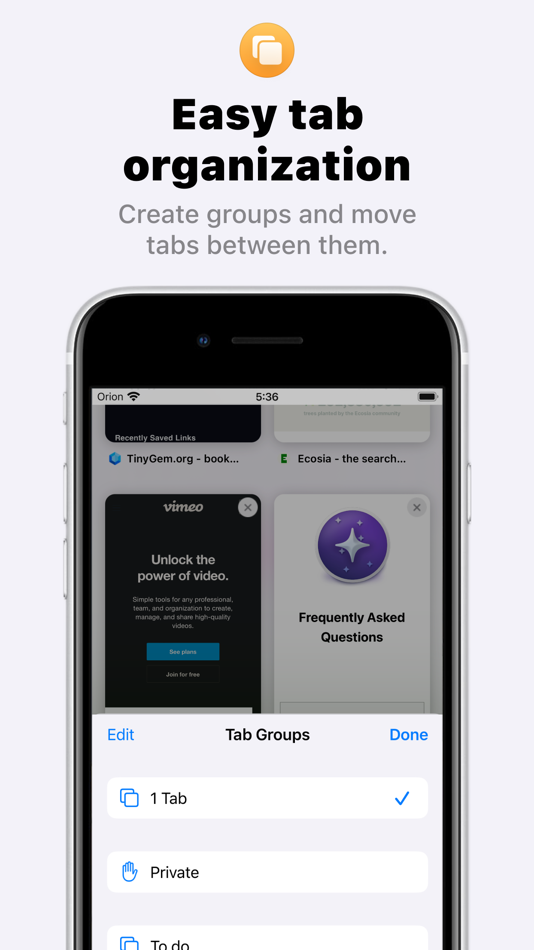 #6. Orion Browser by Kagi (iOS) 来自: Kagi Inc.