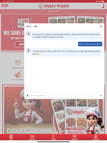 Lucedale Piggly Wiggly iPad screenshot