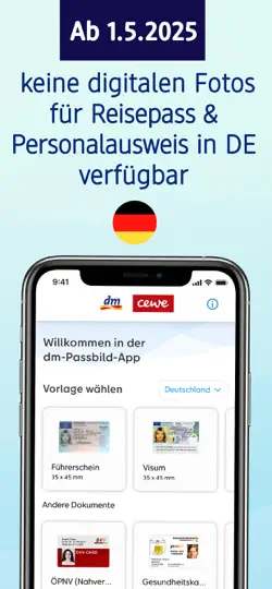 Screenshot von Dm Passbild App auf dem iPhone 2
