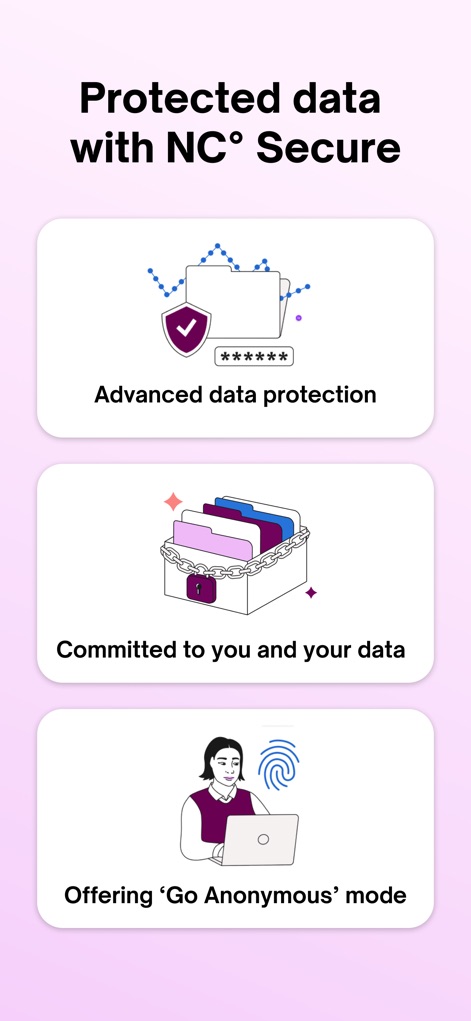 Natural Cycles Fertility App - This tool prioritizes user privacy with 'Advanced data protection' features and an optional 'Go Anonymous' mode.