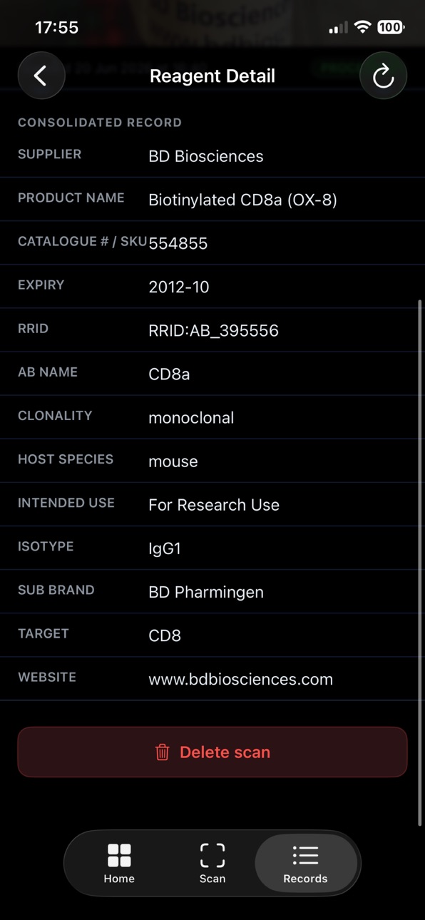 iPhone screenshot