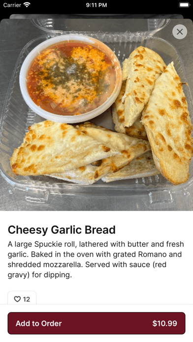 Rig A Tony's Italian Takeout iPhone screenshot 3 - Food & Drink app