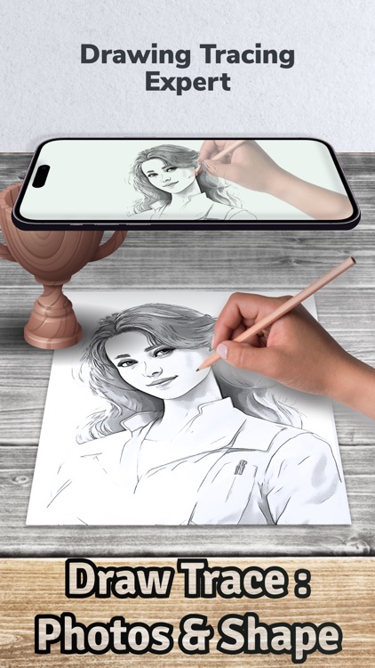 Draw Trace: Photos & Shape