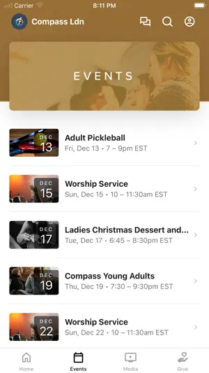 Compass Church London screenshot 2