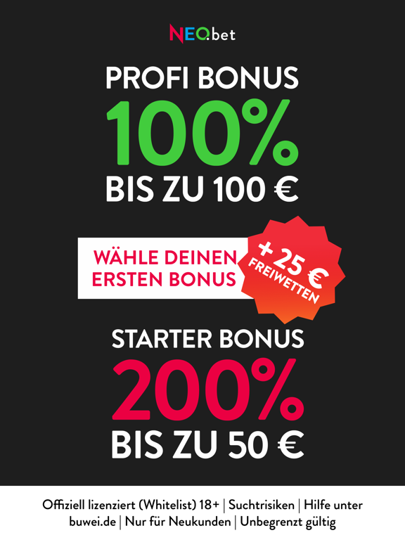 NEO.bet - Sportwetten iPad screenshot 1