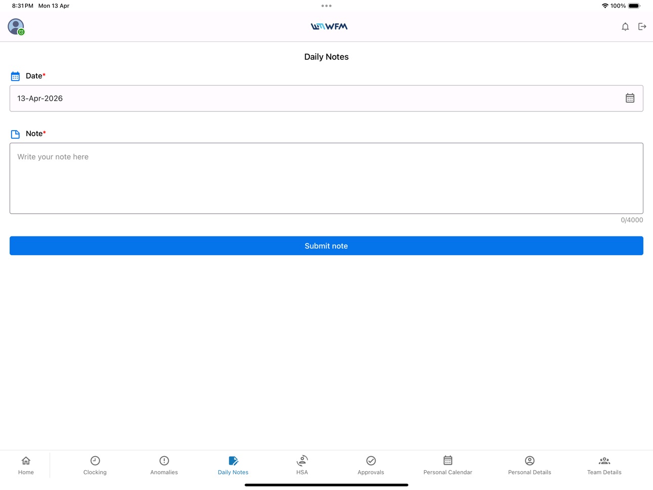 iPad screenshot